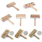 Christmas Embossing Rolling Pin Baking Cookie Biscuit Cake Dough Roller