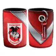 St George Illawarra Dragons NRL Bottle Opener Keyring and Beer Can Bottle Cooler Stubby Holder