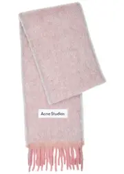 Acne Studios Vally Alpaca-blend Scarf - Light Pink One Size