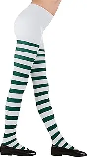 [Generic] 007 Socks Girls' Tights Striped Tights for Children Panty Hose Length 69~72cm Costume Accessory Witch Carnival Theme Party Halloween Kids Socks Little Girls
