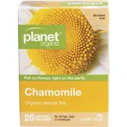 Planet Organic Chamomile Herbal Tea Bags 25 Pack