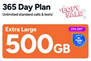 Extra Large 365 Day Flex & Non Flex Plans: Kogan Mobile Prepaid Voucher Code: EXTRA LARGE (365 Days | 500GB)