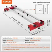 Adjustable Wood Slab Flattening Mill Router Sled 1525mm Length Jig