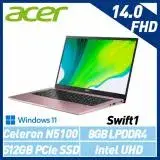 在飛比找遠傳friDay購物精選優惠-Acer 宏碁 SF114-34-C6DR 粉 14吋 輕薄