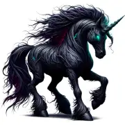 Dark Unicorn Ancient 3" DnD Myth Legend Mythology Gaming Hobby Decal