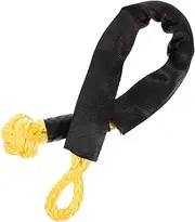 Vaguelly Car Rescue Rope Self-tightening Ring Winch Shackle Towing Recovery Straps Synthetic Winch Cable Material Safe for Your Vehicle Random
