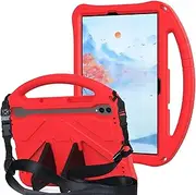 Tablet Case Cover Case Compatible with Samsung Galaxy Tab S9 FE 11"(2023) SM-X510N/WiFi X516B Shockproof Tablet CoverLightweight EVA Tablet Cover with Adjustable Strap Protective Shell for Kids Case(R