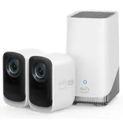 Eufy Security eufyCam 3C (S300) 4K Outdoor Wire-Free Smart Camera Kit eufyCam 3C (S300) x 2 / Homebase 3 x 1 [T8881T21]