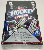 1990-91 Upper Deck NHL factory-sealed Low # hobby box (36 packs) Jagr RC - MINT