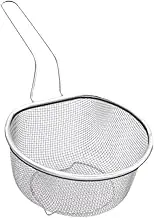 DimyFew Stainless Steel Frying Basket, Frying Net Basket, Drain Basket, Mesh Strainer for Pasta, 21cm