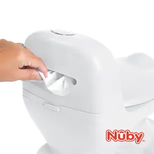 【Nuby】學習小馬桶_白色_粉紅｜自主如廁學習 兒童馬桶 擬真馬桶