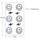 【2件9元】笑臉紋身貼同款仿真男女防水隱形遮痕清新逼真刺青貼紙 T360