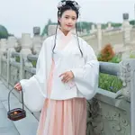 秋冬原創中國風傳統改良漢服女刺繡交領上衣襦裙日常連衣裙兩件套1入