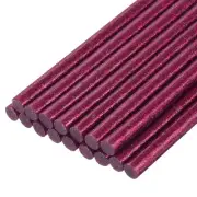 Mini Hot Glue Gun Sticks 8" x 0.27" for Glue Guns Glitter Rose Red 16pcs