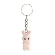 Flocking Rabbit Keychain Pendant Animal Keyring Key Chain Charm Backpack
