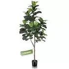 LYERSE 198cm Artificial Fiddle Leaf Fig Tree Indoor Decoration Plant