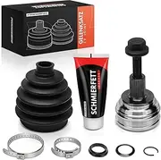 Frankberg Drive Shaft Joint Kit Compatible with Golf Plus 521 5M1 Golf V 1K1 Golf V Variant 1K5 Golf VI 5K1 Golf VI Variant AJ5 Leon 1P1 Replace# 12-221688