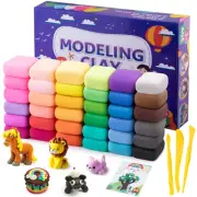 Air Dry Clay 36 Colors Modeling Clay Kit with 3 Sculpting Tools Magic Foam Cl...