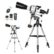90mm Aperture 650mm Telescopes for Adults Astronomy with tripod & Phone Adapter