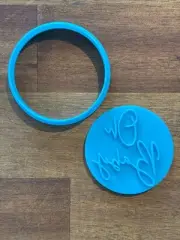 Oh Baby (Baby Shower) Cookie Cutter and Embosser - 6.5cm Round