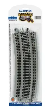 HO-Gauge - Bachmann - 33.25" Radius 18 Degree Curved Track (5 Pack)