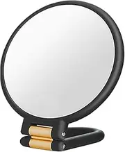 Magnifying Mirror,Foldable Double Side Tabletop Mirror with Stand - Precision Makeup Tool, Magnification Travel Glass for Outdoor Dressing, Home Desk Use