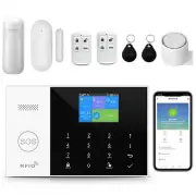 YBJ 4G and WiFi Wireless Home Alarm System, DIY Burglar Alarm System for Home...