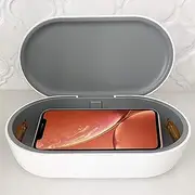 UV Phone Sanitizer and Charger by Johns Avenue - UV Sanitizer with Quick 5 Minute Sanitation Mode Can Also Be Used in Car