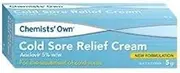 Chemists Own 3 Pack Of Cold Sore Relief Cream 5G