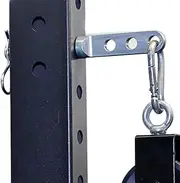 Adjustable Fitness Rack Pulley Pin - Fits 2" & 3" Racks With 5/8" or 1" Hole Size - Heavy-Duty, Gym Equipment for Home Workouts, Strength Training, and Muscle Building - Compact Design