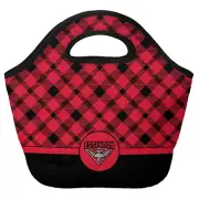 Essendon Bombers AFL Tartan Printed Neoprene Carry Lunch Box Cooler Bag New