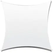 AMGO Shade Sail 192"x192" White Square Adjustable Canopy Tilt w/Stain Resistant