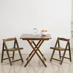 折疊方正方形折疊桌餐桌楠竹實木吃飯桌簡易家用陽臺折疊桌