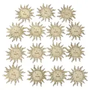 15 Pcs/Set for Sun Shaped Baby Wooden Cards Monthly Recording Cards To