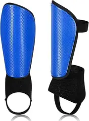 Hosioe Soccer Shin Guard with Ankle Protector and Adjustable Straps Football Protective Equipment for Kids Youth Adults