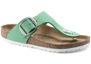 BIRKENSTOCK Gizeh Big Buckle Thong Sandal Bold Jade 1022787 Leather EU 36 US 5