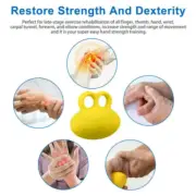 Finger Exerciser Ball Hand Wrist Strengthen Grip Therapy Relief Squeeze Trainer~