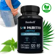 Saw Palmetto with Nettle Capsules - Urinary System Health, Prostate Support