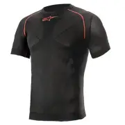 Alpinestars Ride Tech V2 Mens Short Sleeve Compression Shirt Black/Red