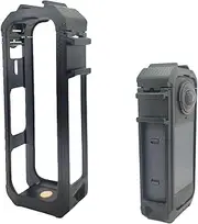 Protective Case Cage for Insta-360 X5, Anti-Drop Protection Frame with Magnetic Base, All-Round Shockproof Lens Cover,Heat Dissipation Anti-Drop Frame for Insta 360 X5 Action