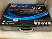 MUSYSIC Wireless UHF PROFESSIONAL MICROPHONE 2 Channels, Lavalier MU-U502m