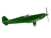 Supermarine Spitfire Fighter Aircraft Diecast Model Green Royal Air Force Run...