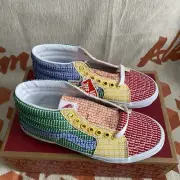 VANS Classic Sk8-Mid PRIDE LGBTQ+ Gay Rainbow Skate Colorblock Sneaker M 5.5 W 7