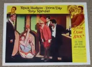 1962 LOVER COME BACK BEAUTIFUL ACTRESS DORIS DAY ROCK HUDSON MOVIE LOBBY POSTER