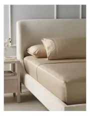 [Heritage] Diana 400TC Egyptian Cotton Sateen Sheet Set in Champagne