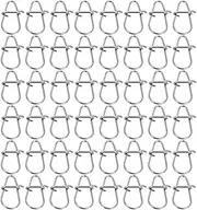 Abaodam Fishing Lure Clips and Swivels Set 100pcs Stainless Steel Snap Swivels Lock for Bass Fishing Tackle