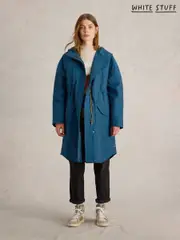 White Stuff Blue Winnie Waterproof Coat (AK3270) | $346
