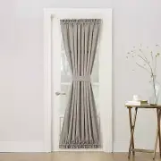 Sun Zero Barrow Energy Efficient Rod Pocket Door Curtain Panel, 54" x 72", Stone