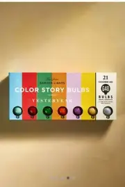 21 LED Yesteryear Stargazer Color Story G40 Gumdrop Bulbs Garden Lights NEW
