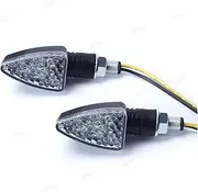 Turn Signal Indicator 1 Pair Universal Motorcyce Turn Signals Light Indicator Amber LED Lightings Flasher Moto Blinker Accessories